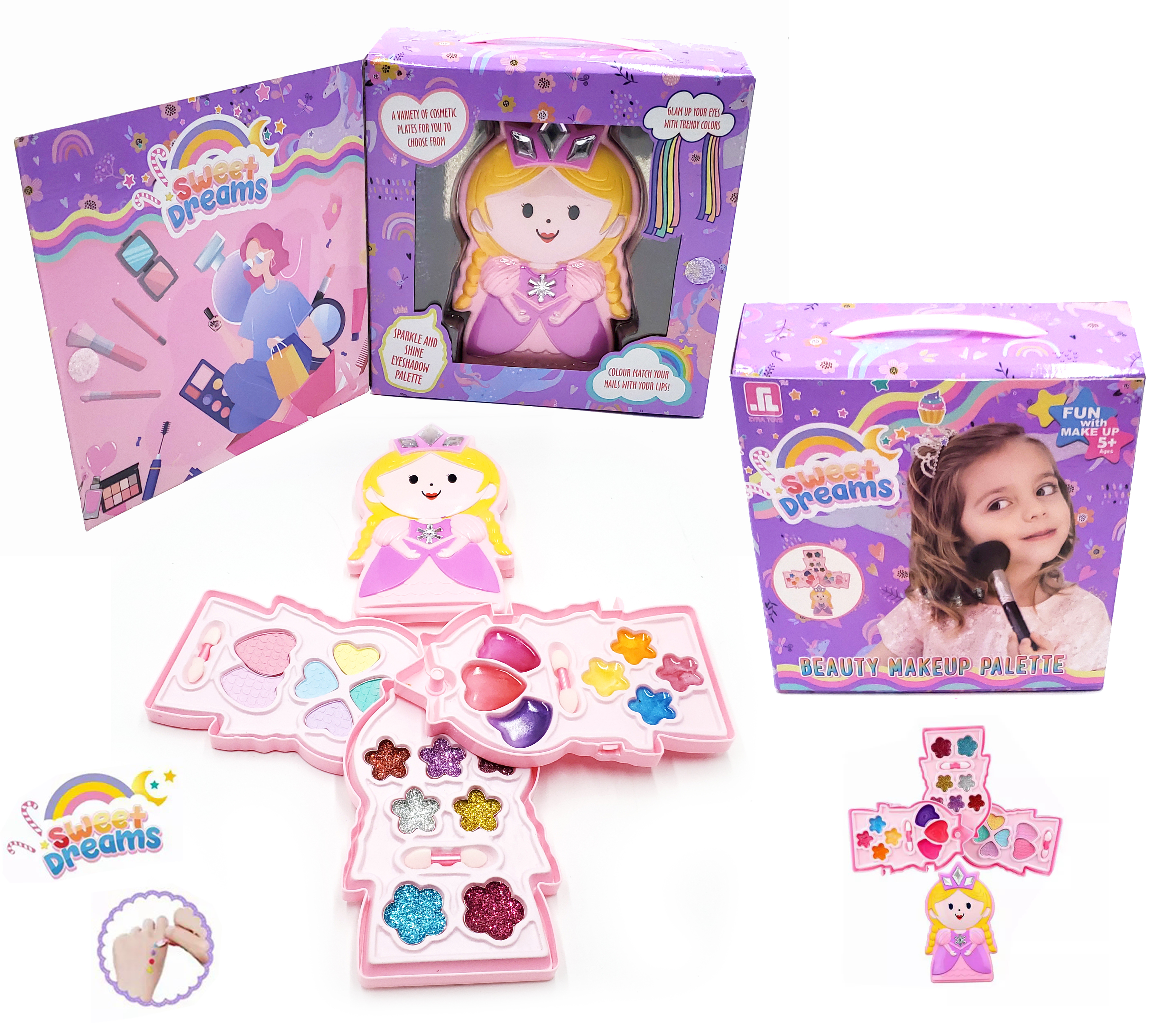 علبة مكياج اطفال 3 موديل